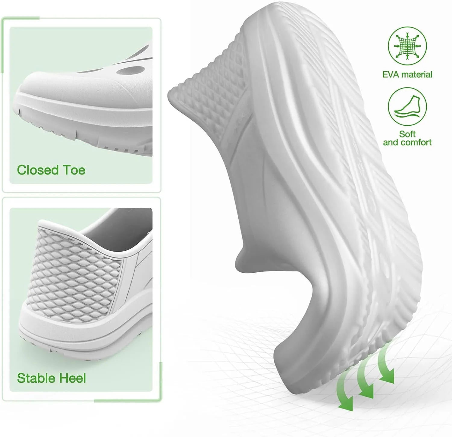 Sports Sandals Unisex for Men and Women - Lightweight Closed Toe Hiking Sandals - Waterproof Athletic & Outdoor Slides