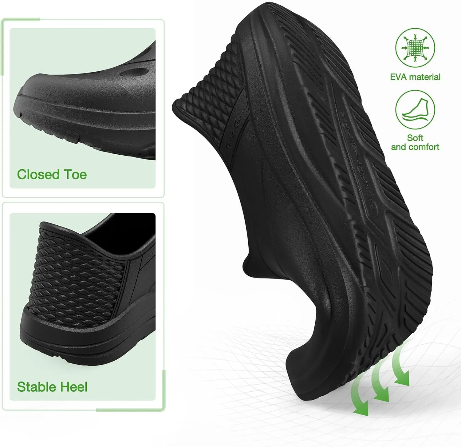 Sports Sandals Unisex for Men and Women - Lightweight Closed Toe Hiking Sandals - Waterproof Athletic & Outdoor Slides