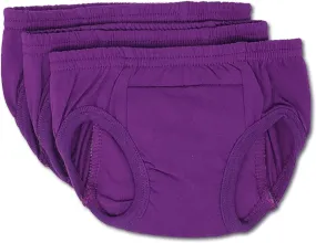 Tiny Trainers ROOMIER Small Unisex Cotton Training Pants for Toddlers, EC or Potty Training – 3-Pack