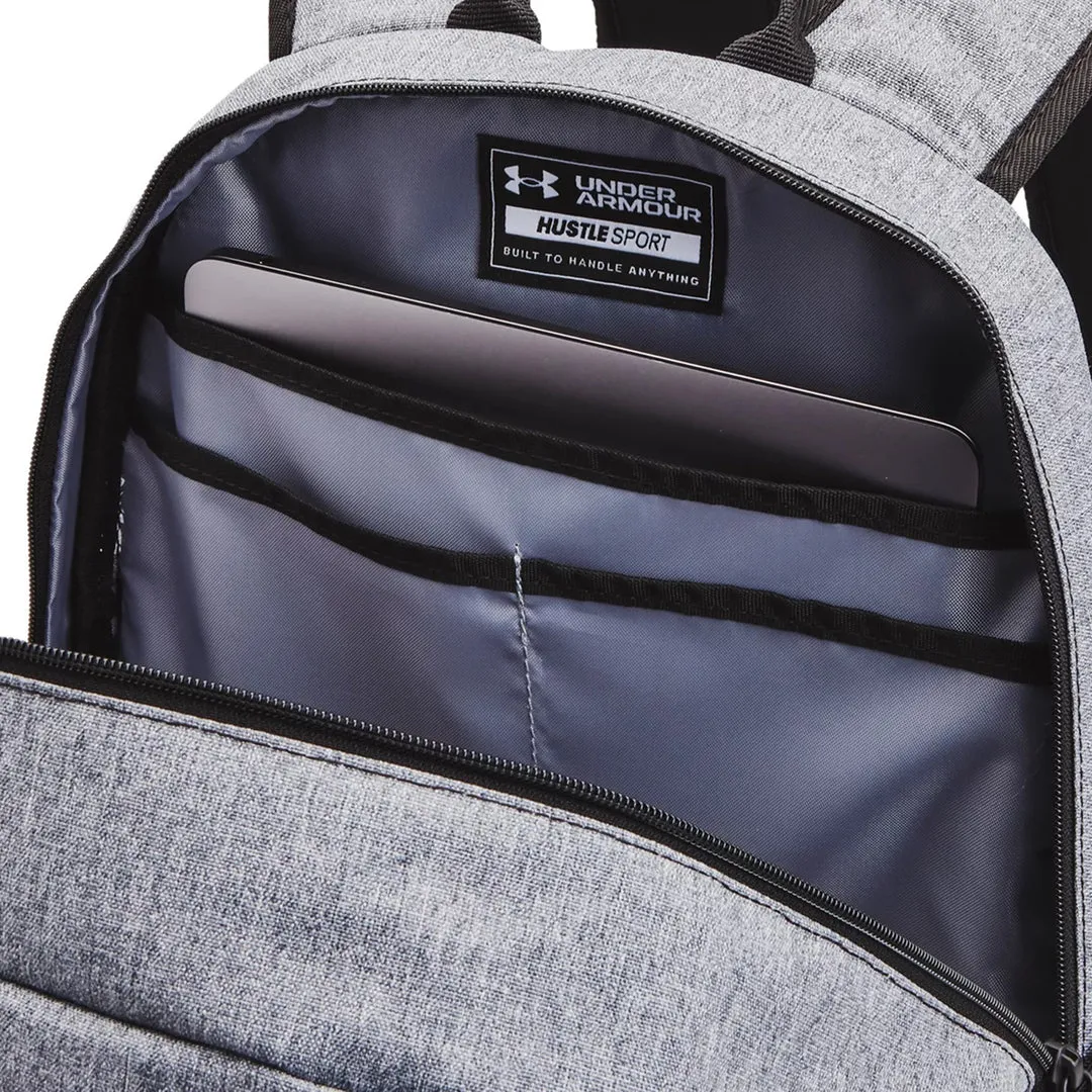 Under Armour Unisex Hustle Sport Backpack - Pitch Gray/Medium Heather/Black