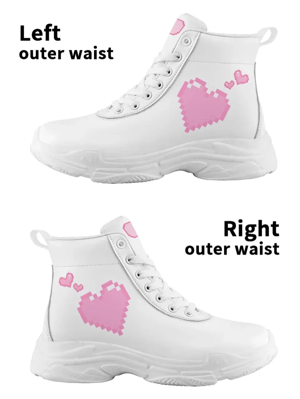 Unique Gift,Personalized Soulmate High Tops Sneakers, Custom Heartbeat Shoes, Valentine's Day Special Shoes
