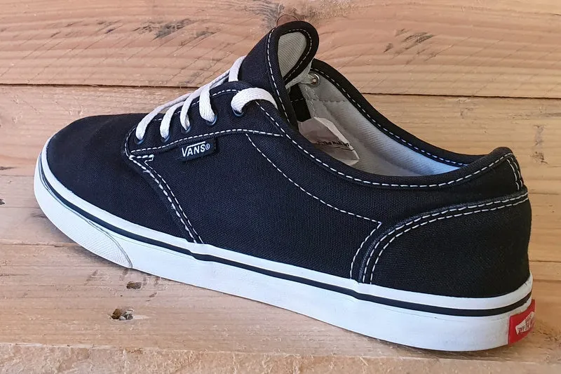 Vans Off The Wall Low Canvas Trainers UK4.5/US7/EU37 TC9R Black/White