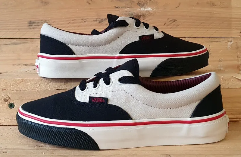 Vans Off The Wall Low Canvas Trainers UK4/US6.5/EU36.5 TB4R Black/White/Red