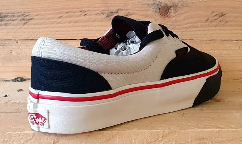 Vans Off The Wall Low Canvas Trainers UK4/US6.5/EU36.5 TB4R Black/White/Red