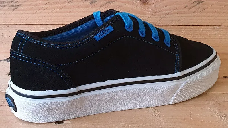 Vans Old Skool Low Suede Trainers UK4.5/US6.5/EU37 T375 Black/Blue/White
