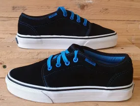 Vans Old Skool Low Suede Trainers UK4.5/US6.5/EU37 T375 Black/Blue/White