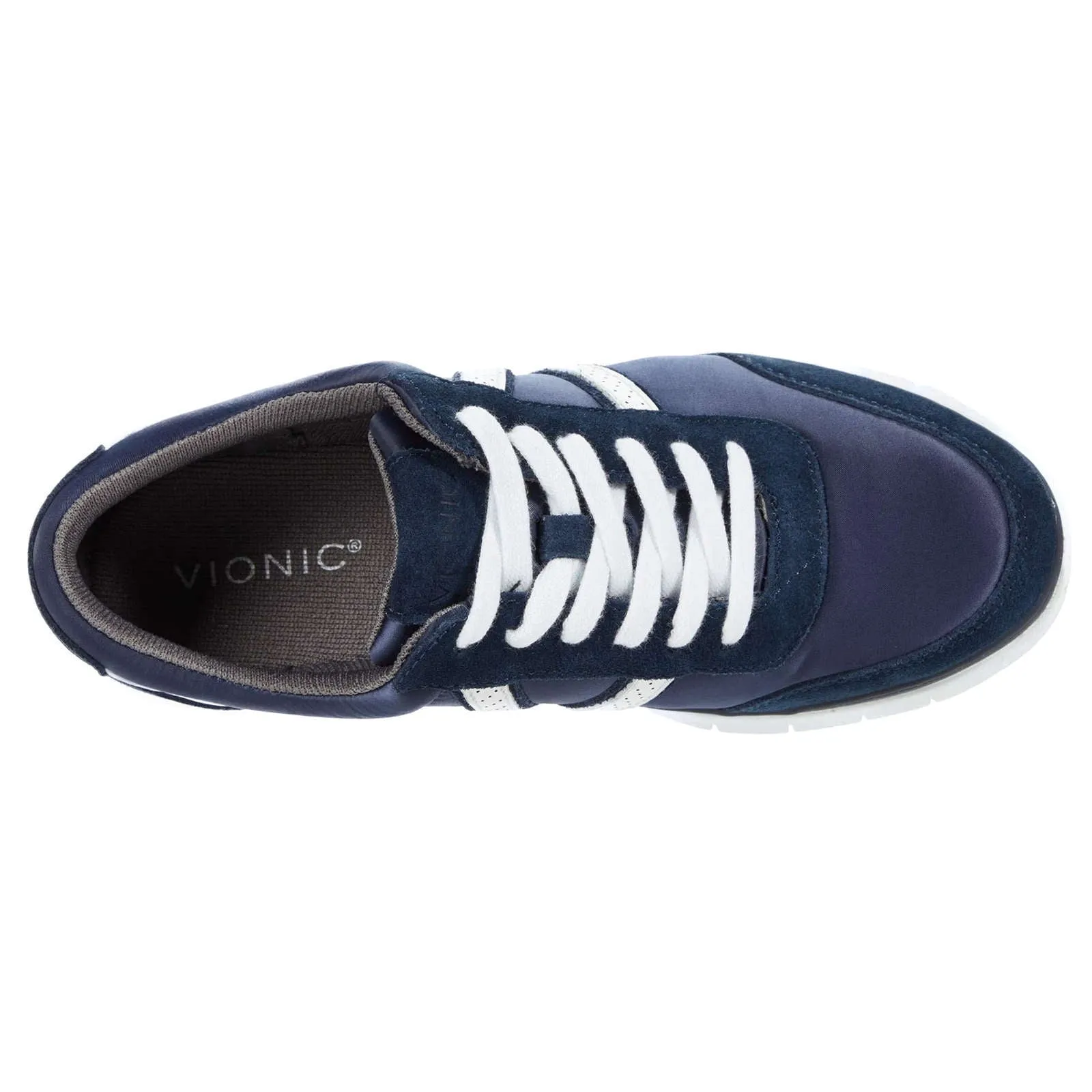 Vionic Fresh Nana Satin Leather Textile Women's Low Top Trainers