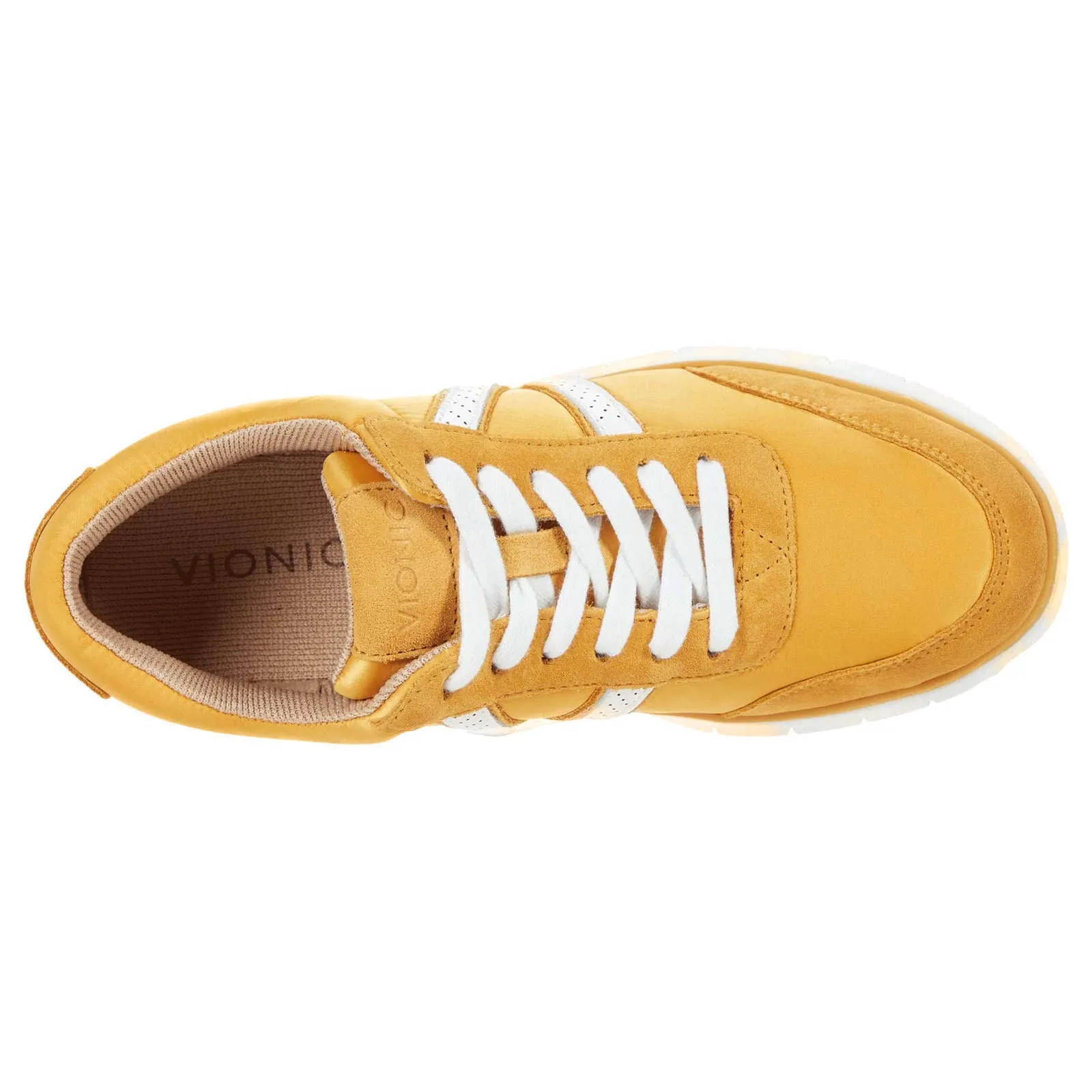 Vionic Fresh Nana Satin Leather Textile Women's Low Top Trainers