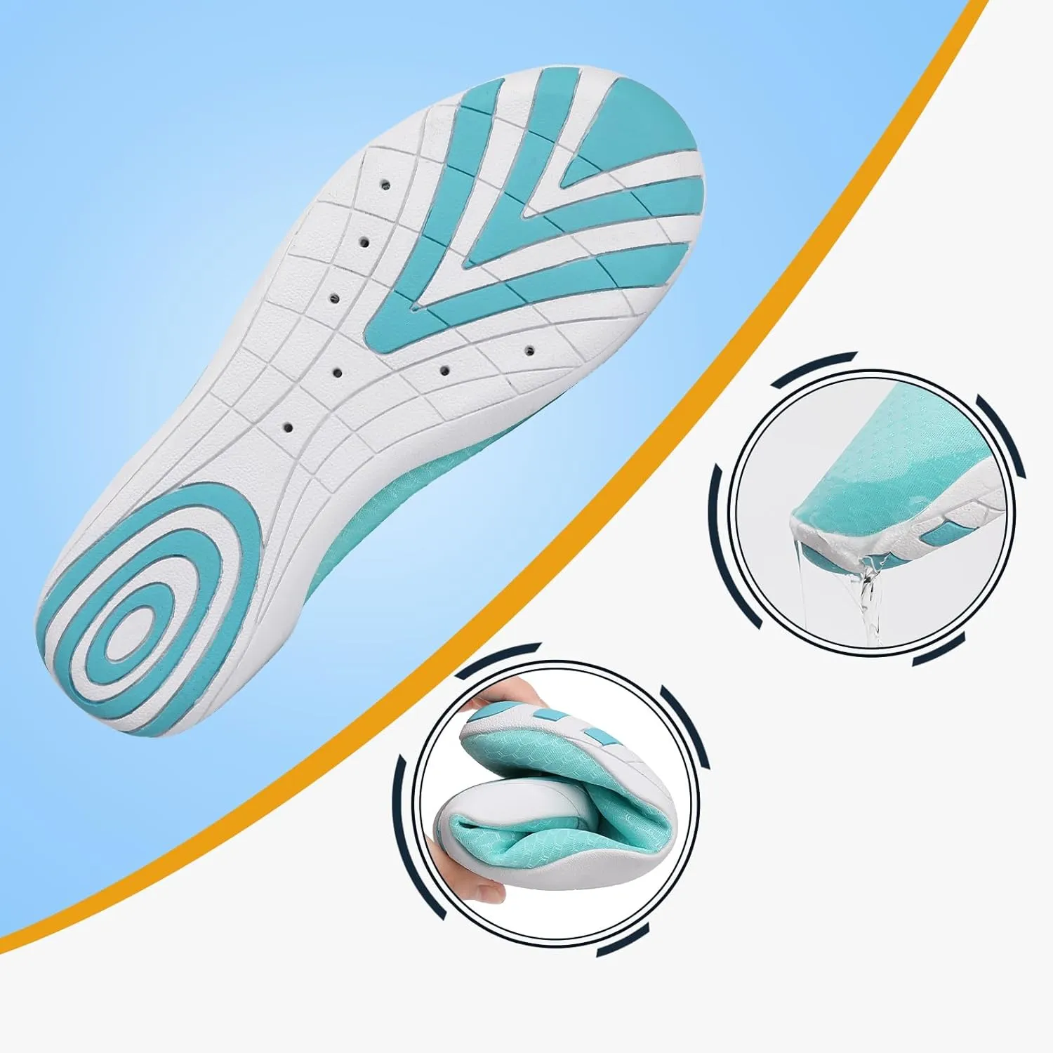 Water Shoes Quick Dry Barefoot Yoga Water Aqua Sport Pool Beach Swim Surf Driving for Women Men