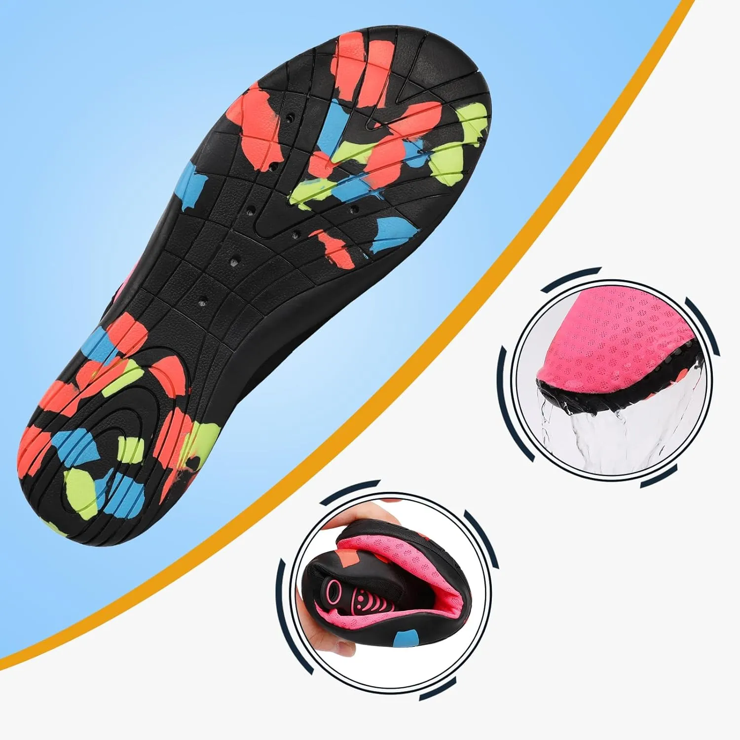 Water Shoes Quick Dry Barefoot Yoga Water Aqua Sport Pool Beach Swim Surf Driving for Women Men