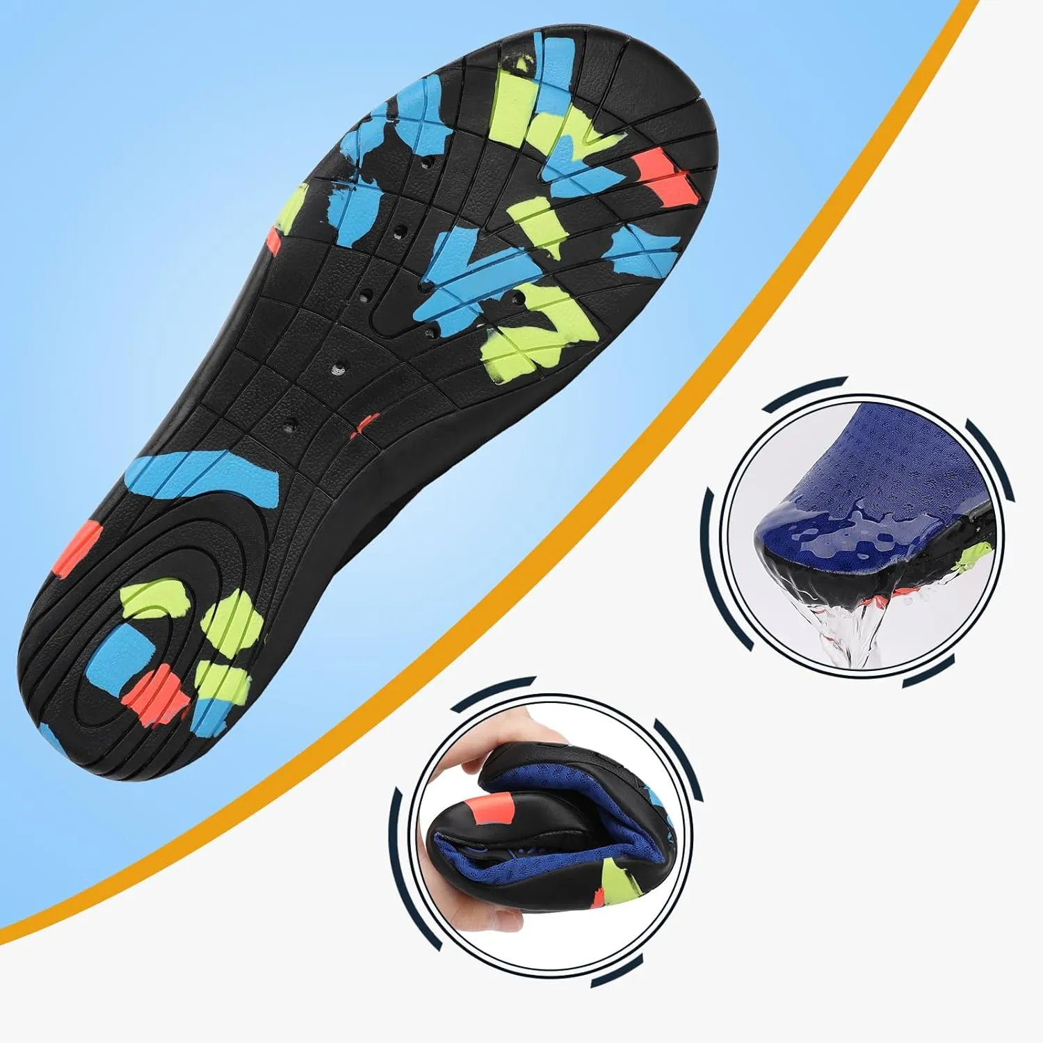 Water Shoes Quick Dry Barefoot Yoga Water Aqua Sport Pool Beach Swim Surf Driving for Women Men