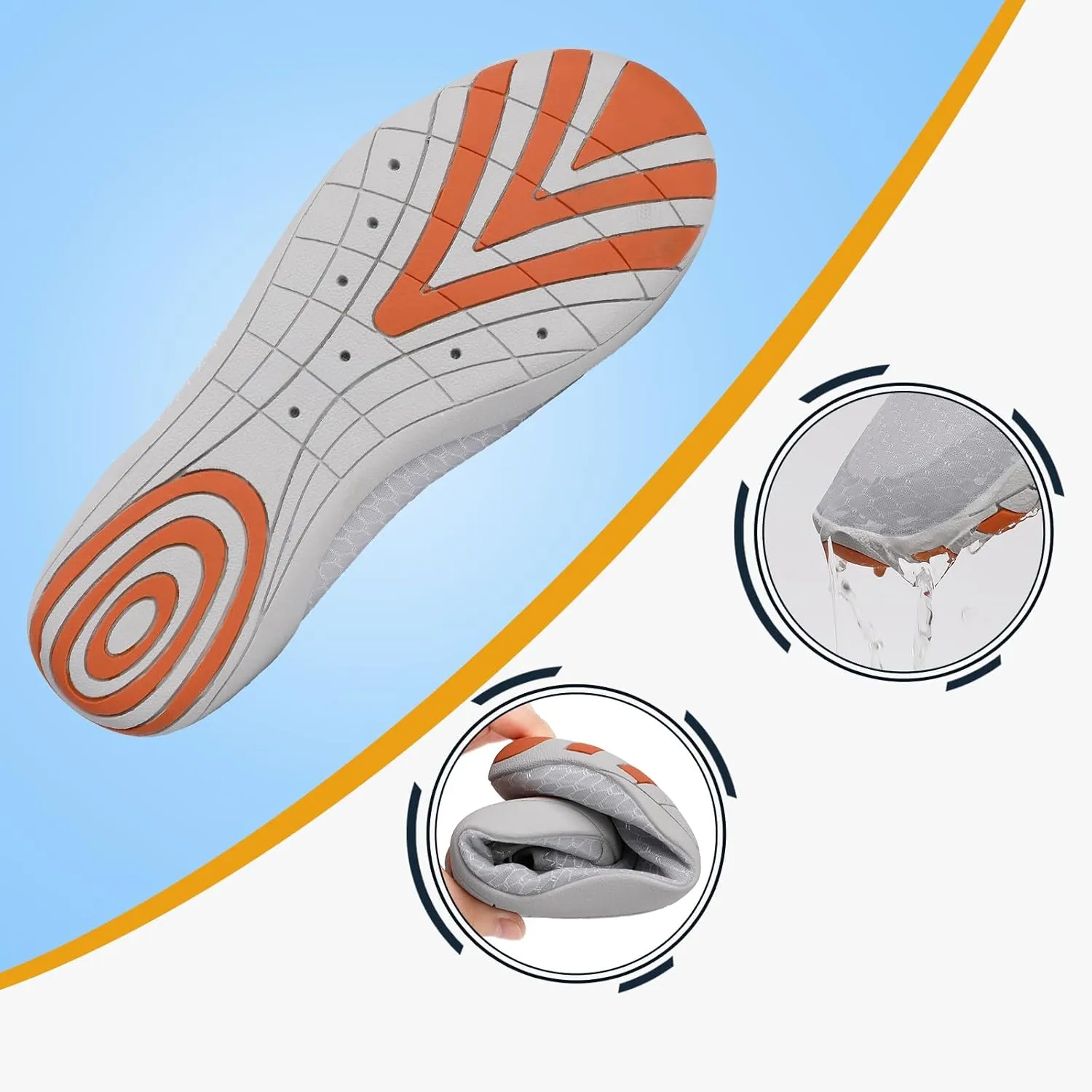 Water Shoes Quick Dry Barefoot Yoga Water Aqua Sport Pool Beach Swim Surf Driving for Women Men
