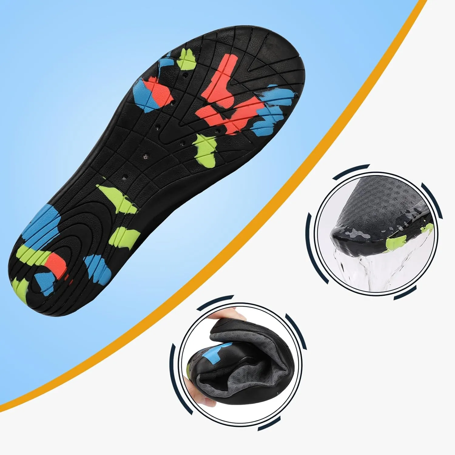 Water Shoes Quick Dry Barefoot Yoga Water Aqua Sport Pool Beach Swim Surf Driving for Women Men