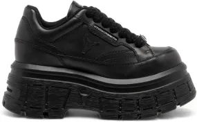 Windsorsmith Womens Chunky Leather Platform Trainers Sneakers - Swerve