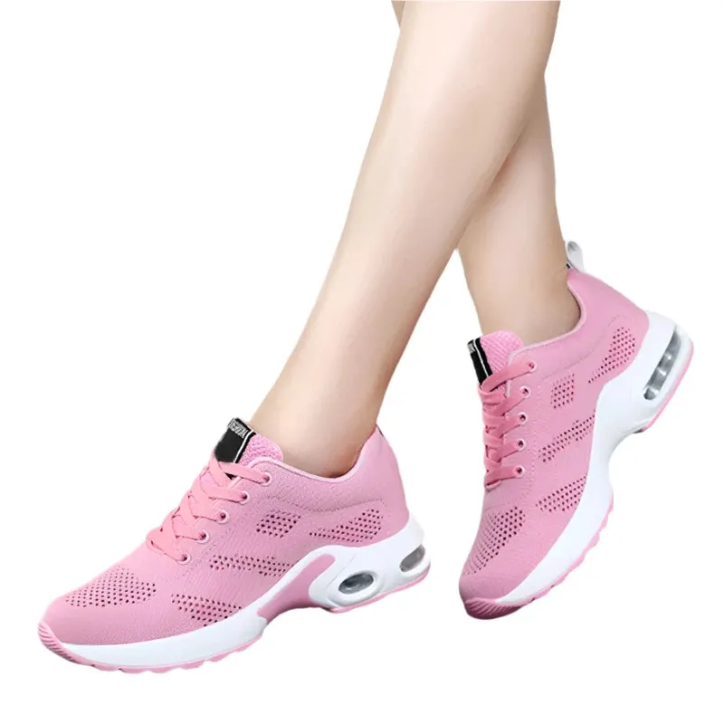 Women's Fashion Sneakers | Lace-Up Platform Shoes | Plus Size Soft & Breathable Zapatillas | Female Footwear