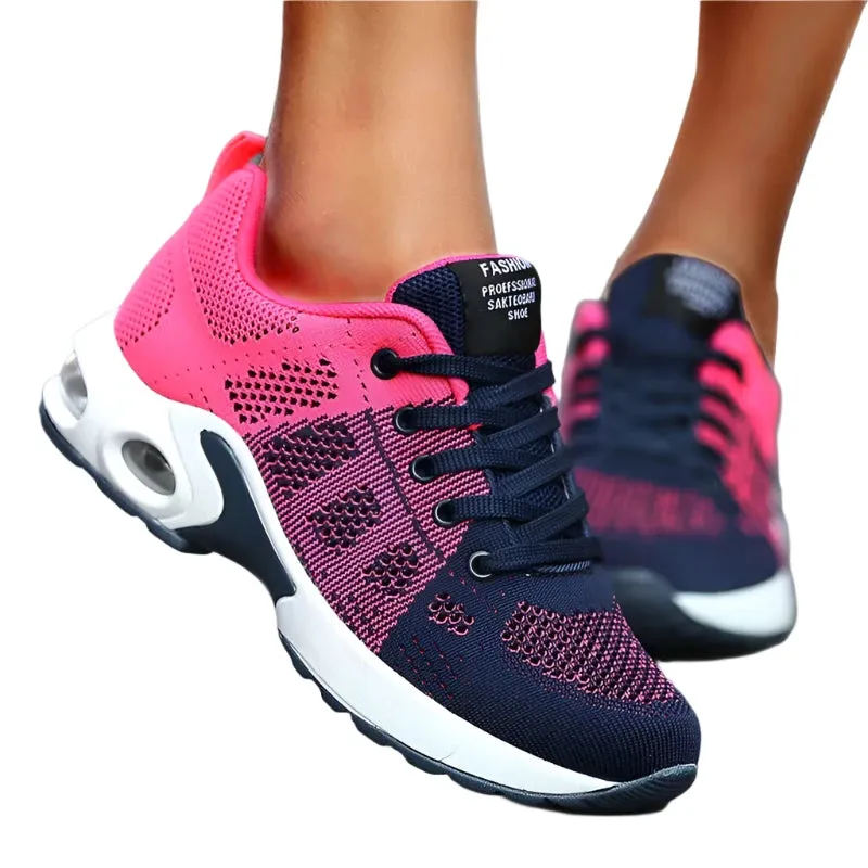 Women's Fashion Sneakers | Lace-Up Platform Shoes | Plus Size Soft & Breathable Zapatillas | Female Footwear