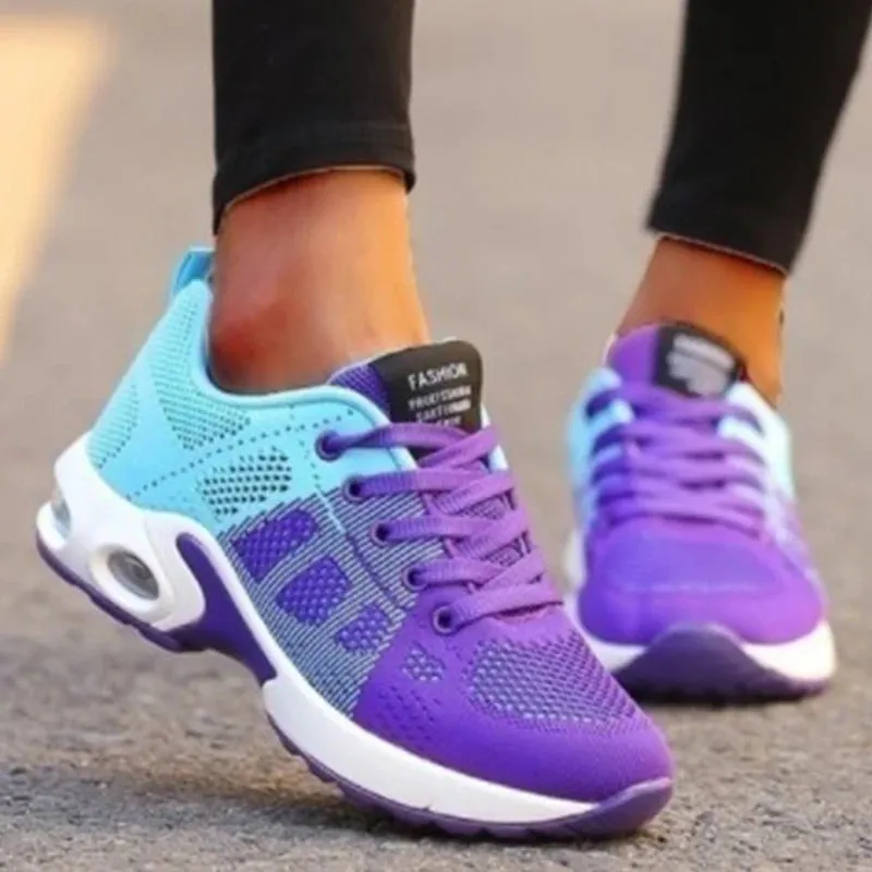 Women's Fashion Sneakers | Lace-Up Platform Shoes | Plus Size Soft & Breathable Zapatillas | Female Footwear