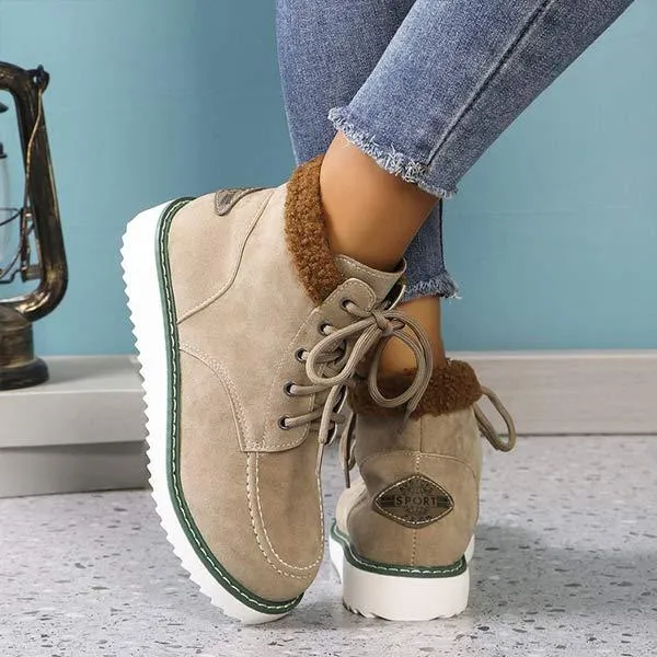 Women's Warm Winter Short Snow Boots 68564542C